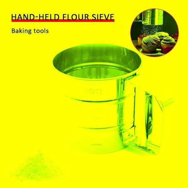 handheld flour shaker stainless steel mesh sieve cup icing sugar bake tool hand-pressed bakeware sifters for home baking & pastry tools
handheld flour shaker stainless steel mesh sieve cup icing sugar bake tool hand-pressed bakeware sifters for home baking & pastry tools