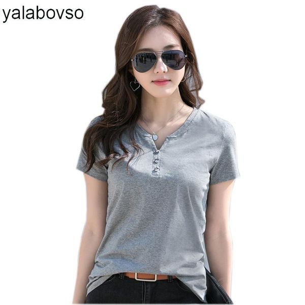 women's t-shirt breif t shirt for woman casual v neck cotton short sleeve button gray black white summer slim soft tees ladies
women's t-shirt breif t shirt for woman casual v neck cotton short sleeve button gray black white summer slim soft tees ladies