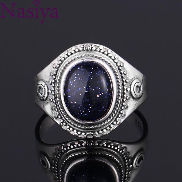 cluster rings luxury big blue sandstone vintage ring for women men 925 silver fine jewelry party anniversary wedding gift, Golden;silver
cluster rings luxury big blue sandstone vintage ring for women men 925 silver fine jewelry party anniversary wedding gift, Golden;silver