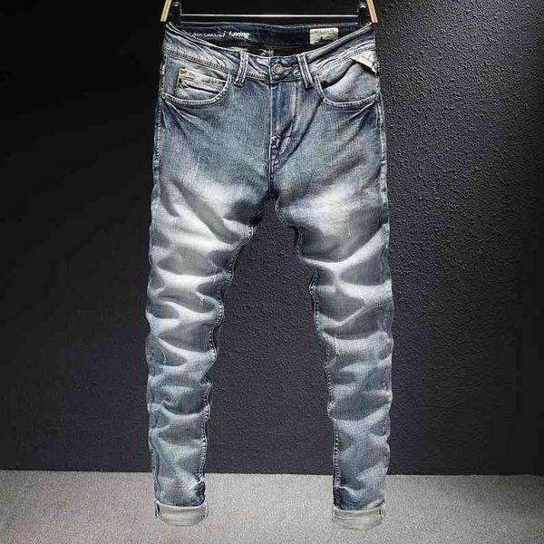 jeans italian style fashion retro gray blue elastic cotton ripped jeans for men vintage designer denim pants
jeans italian style fashion retro gray blue elastic cotton ripped jeans for men vintage designer denim pants