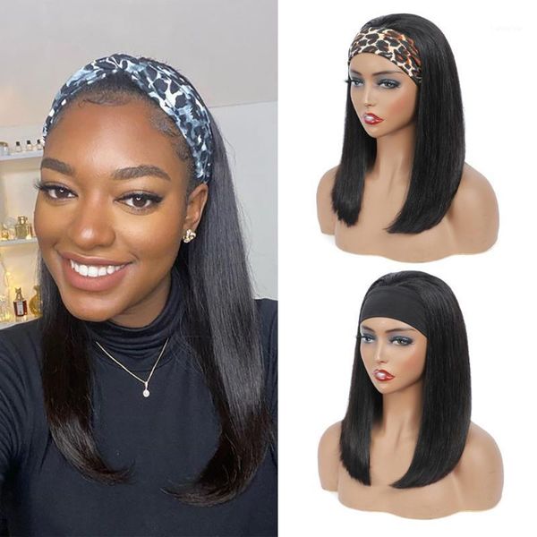 headband wig straight wave 180% density remy human hair wigs for black women natural color bulk sale1, Black;brown
headband wig straight wave 180% density remy human hair wigs for black women natural color bulk sale1, Black;brown