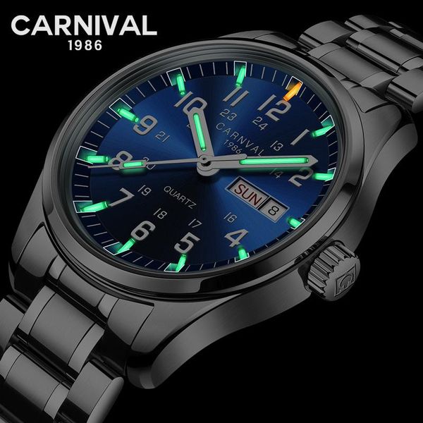 wristwatches carnival sports t25 tritium luminous men watch quartz full steel watches clock saat reloj hombre fashion montre, Slivery;brown
wristwatches carnival sports t25 tritium luminous men watch quartz full steel watches clock saat reloj hombre fashion montre, Slivery;brown