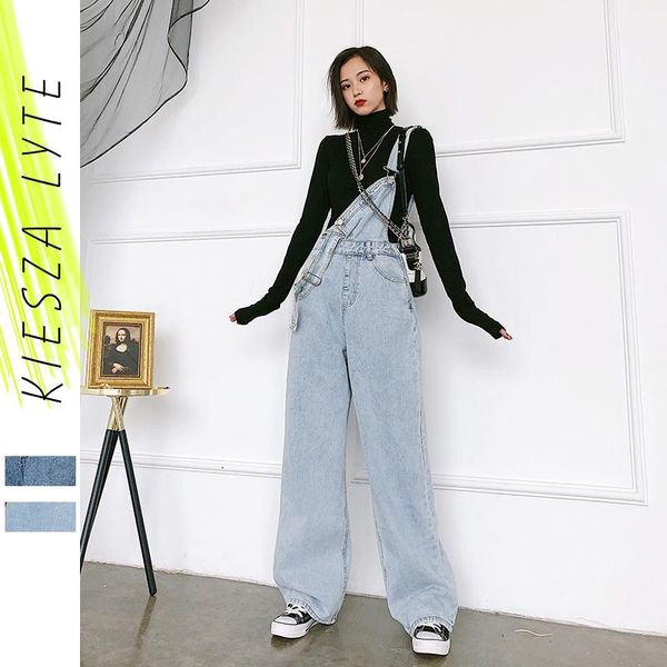 women's jeans women suspenders loose straight denim overalls casual ladies jumpsuit romper fashion streetwear female, Blue
women's jeans women suspenders loose straight denim overalls casual ladies jumpsuit romper fashion streetwear female, Blue