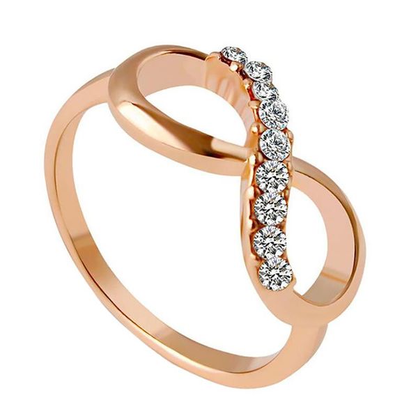 cluster rings women elegant rose gold plated bridal wedding jewelry zircon ring infinity crystal gifts, Golden;silver
cluster rings women elegant rose gold plated bridal wedding jewelry zircon ring infinity crystal gifts, Golden;silver