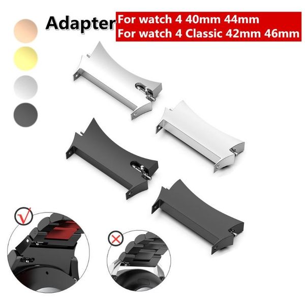 watch bands 2pair/lot metal connector for samsung galaxy 4 classic 42mm 46mm stainless steel adapter watch4 40mm, Black;brown
watch bands 2pair/lot metal connector for samsung galaxy 4 classic 42mm 46mm stainless steel adapter watch4 40mm, Black;brown