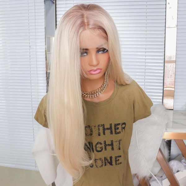 synthetic wigs 613 ombre light blonde with brown roots long straight t part lace for women natural hair heat resistant fiber, Black
synthetic wigs 613 ombre light blonde with brown roots long straight t part lace for women natural hair heat resistant fiber, Black