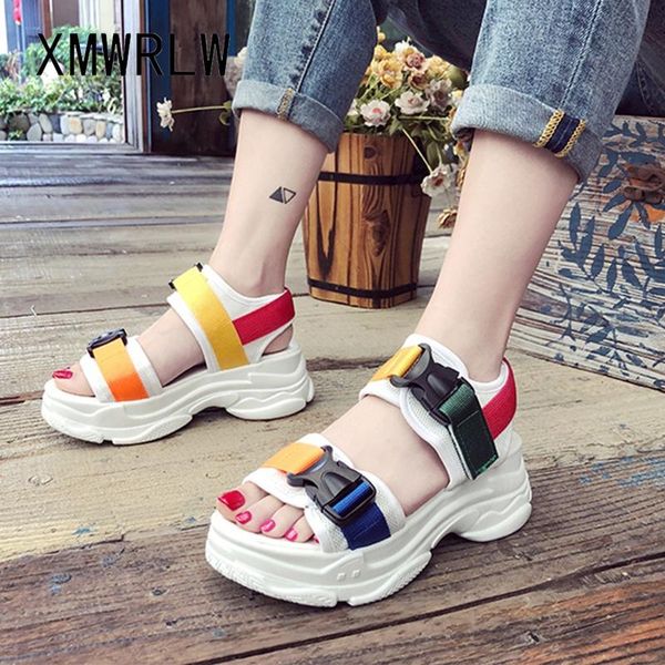 women casual summer sandals fashion mixed colors buckle shoes 2021 rubber sole female beach, Black
women casual summer sandals fashion mixed colors buckle shoes 2021 rubber sole female beach, Black