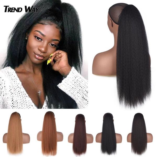 synthetic wigs trend way22inch ombre yaki straight ponytail long drawstring with closure heat hair dropshippong, Black
synthetic wigs trend way22inch ombre yaki straight ponytail long drawstring with closure heat hair dropshippong, Black