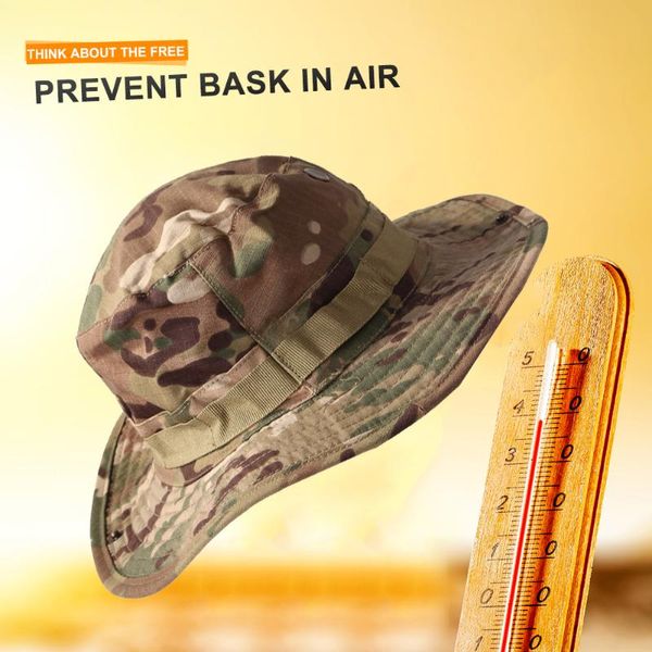 tactical outdoor boonie hat fisherman cap military training sun protector sports camouflage fishing hiking hunting hats, Black;white
tactical outdoor boonie hat fisherman cap military training sun protector sports camouflage fishing hiking hunting hats, Black;white