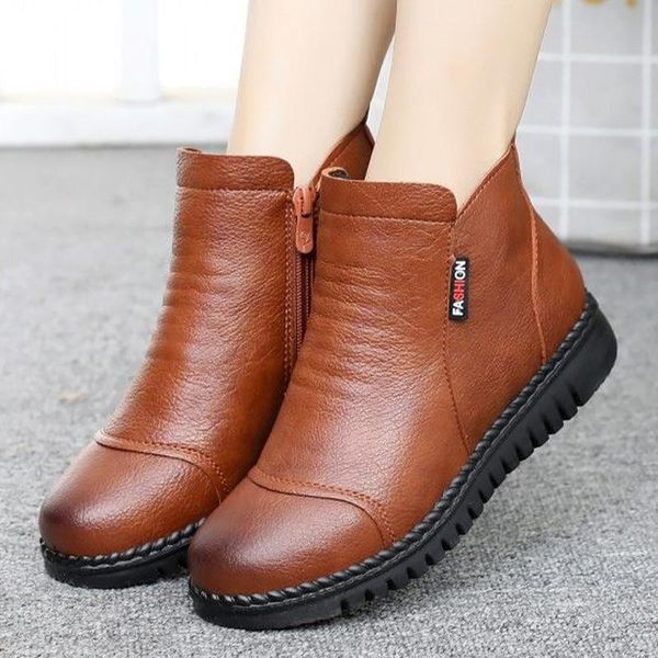 boots vintage female winter ankle genuine leather shoes for women's waterproof casual furry 2021 fashion, Black
boots vintage female winter ankle genuine leather shoes for women's waterproof casual furry 2021 fashion, Black