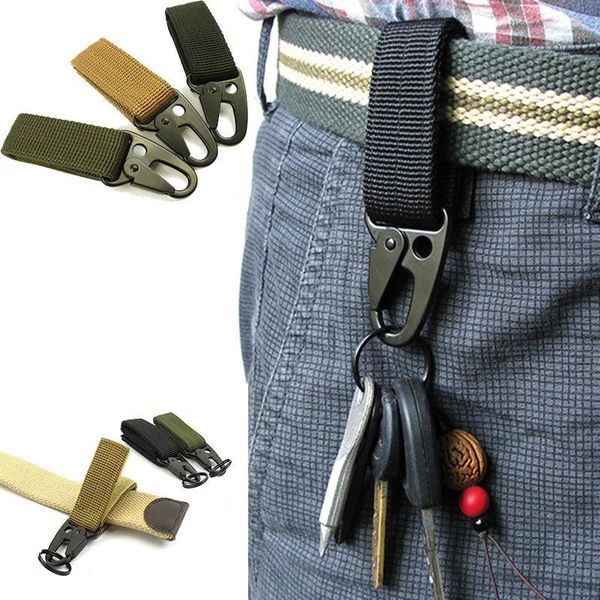 keychains multi-purpose practical carabiner high strength sturdy durable nylon key hook belt buckle hanging car key-chains outdoor tool, Silver
keychains multi-purpose practical carabiner high strength sturdy durable nylon key hook belt buckle hanging car key-chains outdoor tool, Silver