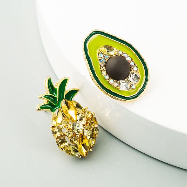 asymmetric s925 silver pineapple avocado cute wind earrings korea east gate same women's fashion, Golden
asymmetric s925 silver pineapple avocado cute wind earrings korea east gate same women's fashion, Golden