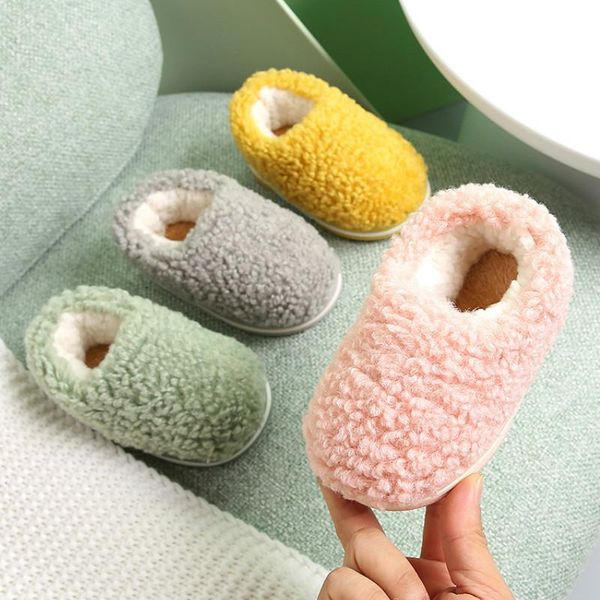 winter kids slippers solid candy color lamb wool indoor shoes for boys toddler girls soft warm non slip floor children slipper, Black;grey
winter kids slippers solid candy color lamb wool indoor shoes for boys toddler girls soft warm non slip floor children slipper, Black;grey
