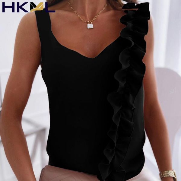 women's blouses & shirts 2021 summer women backless sleeveless v neck solid ruffles sling fashion casual, White
women's blouses & shirts 2021 summer women backless sleeveless v neck solid ruffles sling fashion casual, White