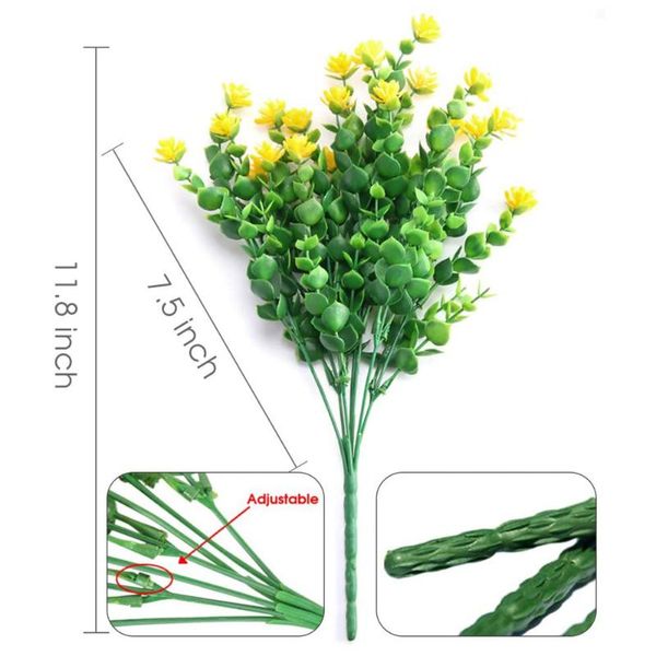 realistic artificial flowers 4 bundles uv resistant plants home garden decor decorative & wreaths
realistic artificial flowers 4 bundles uv resistant plants home garden decor decorative & wreaths