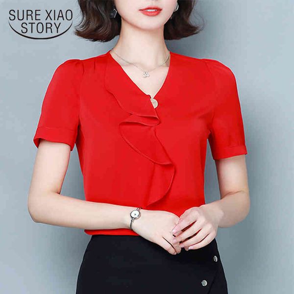 ladies short sleeves shirt women blouse chiffon v-neck shirts butterfly s and s 9048 50 210508, White
ladies short sleeves shirt women blouse chiffon v-neck shirts butterfly s and s 9048 50 210508, White