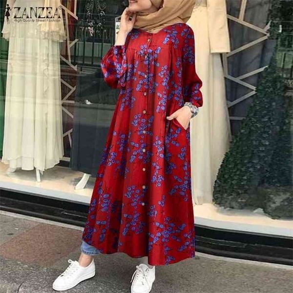 muslim kaftan robe sundress zanzea women long sleeve floral printed maxi dress autumn vintage striped loose vestidos femme, Black;gray
muslim kaftan robe sundress zanzea women long sleeve floral printed maxi dress autumn vintage striped loose vestidos femme, Black;gray