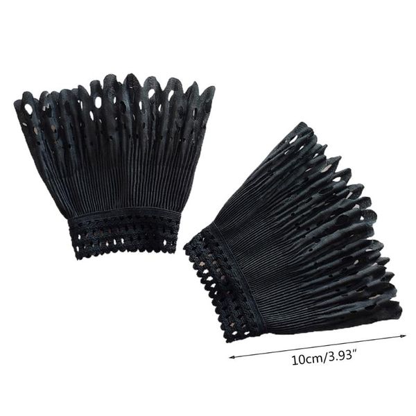 sports gloves organ pleated horn cuff detachable lace hollow hook false sleeves wrist warmers sweater decoration shirt sleeve, Black
sports gloves organ pleated horn cuff detachable lace hollow hook false sleeves wrist warmers sweater decoration shirt sleeve, Black