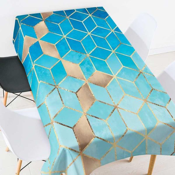 table cloth modern blue block printing tablecloth for wedding decoration waterproof oilproof rectangular coffee
table cloth modern blue block printing tablecloth for wedding decoration waterproof oilproof rectangular coffee