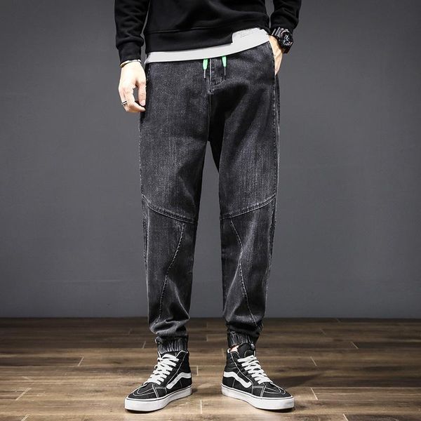 men's jeans casual black bunch of foot drawstring stretchy breathable fashion loose large size -5xl autumn male trousers fdap, Blue
men's jeans casual black bunch of foot drawstring stretchy breathable fashion loose large size -5xl autumn male trousers fdap, Blue