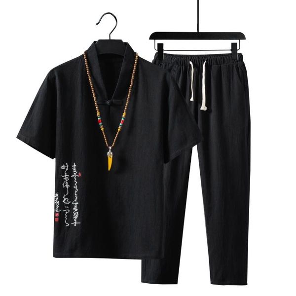 men's tracksuits 2021 casual cotton linen suit male clothing streetwear sets embroidery chinese style summer tracksuit mens xxxxxl, Gray
men's tracksuits 2021 casual cotton linen suit male clothing streetwear sets embroidery chinese style summer tracksuit mens xxxxxl, Gray