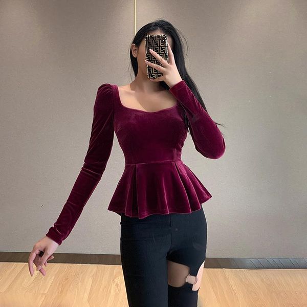 women's blouses & shirts women square collar velvet office blouse and elegant ruffles autumn long sleeve vintage casual ladies blu, White
women's blouses & shirts women square collar velvet office blouse and elegant ruffles autumn long sleeve vintage casual ladies blu, White