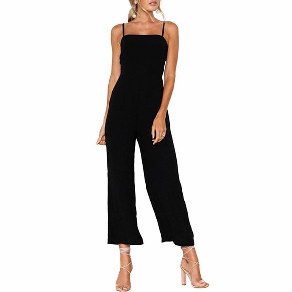 women's jumpsuits & rompers sleeveless spaghetti strap square collar zip back women summer 2021 solid wide leg pants long playsuits 2xl, Black;white
women's jumpsuits & rompers sleeveless spaghetti strap square collar zip back women summer 2021 solid wide leg pants long playsuits 2xl, Black;white