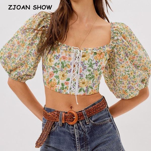 women's blouses & shirts 2021 vintage yellow floral print cropped shirt retro elastic ruched back zipper square collar half sleeve shor, White
women's blouses & shirts 2021 vintage yellow floral print cropped shirt retro elastic ruched back zipper square collar half sleeve shor, White