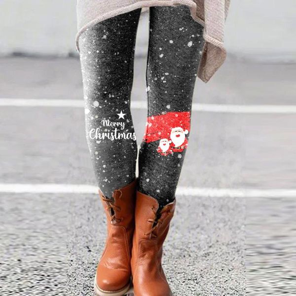 women's leggings christmas print women slim fit elastic pants elk snowflakes striped harajuke female flowers xmas gifts, Black
women's leggings christmas print women slim fit elastic pants elk snowflakes striped harajuke female flowers xmas gifts, Black