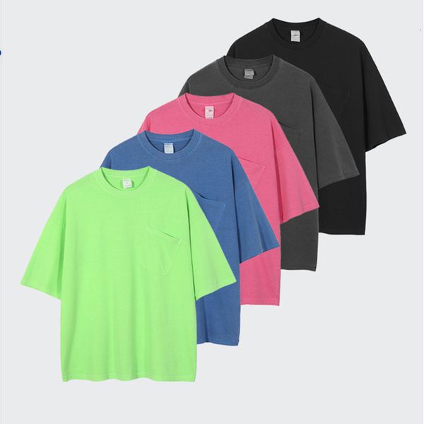 men's t-shirts high street retro washing solid pocket cotton summer short-sleeve tshirts men and women oversize casual t, White;black
men's t-shirts high street retro washing solid pocket cotton summer short-sleeve tshirts men and women oversize casual t, White;black