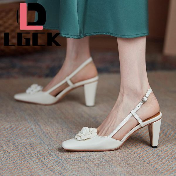 slingback women pumps elegant square toe flower decorations genuine leather shoes spring summer high heels wedding bridal dress, Black
slingback women pumps elegant square toe flower decorations genuine leather shoes spring summer high heels wedding bridal dress, Black