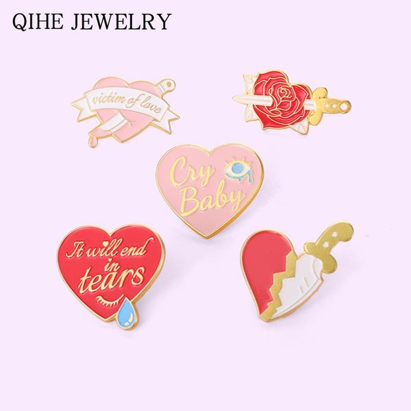 pins, brooches pink heart broken enamel pins lost love knife backpacks clothes lapel pin badge jewelry gift for friends wholesale, Gray
pins, brooches pink heart broken enamel pins lost love knife backpacks clothes lapel pin badge jewelry gift for friends wholesale, Gray