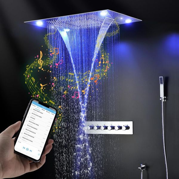 bathroom shower faucets bluetooth music head electric led rain mist waterfall 4 functions bath panel thermostatic mixer sets
bathroom shower faucets bluetooth music head electric led rain mist waterfall 4 functions bath panel thermostatic mixer sets