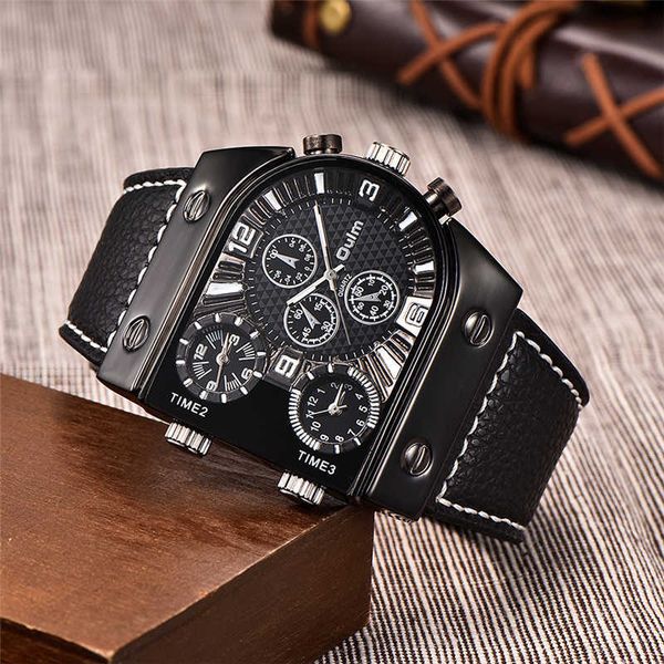 luxury brand oulm watch quartz sports men leather strap watches casual male military wristwatch drop relogio masculino 210728, Slivery;brown
luxury brand oulm watch quartz sports men leather strap watches casual male military wristwatch drop relogio masculino 210728, Slivery;brown