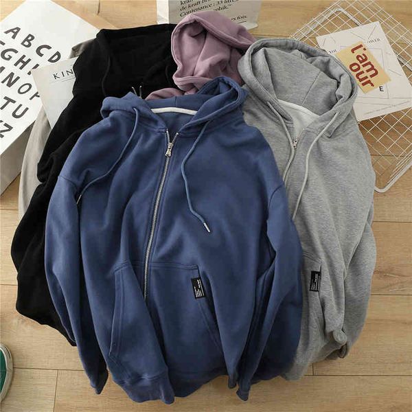 hoodies label zipper hooded sweater women's winter korean version versatile loose solid color casual thin oversize cardigan coat, Black
hoodies label zipper hooded sweater women's winter korean version versatile loose solid color casual thin oversize cardigan coat, Black
