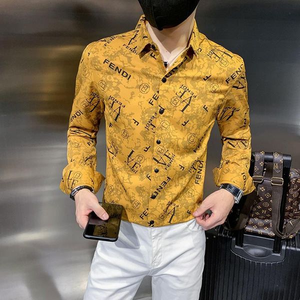 men's casual shirts luxury men's slim fit long sleeve dress shirt autumn men vintage letter print social fashion camisas de hombre, White;black
men's casual shirts luxury men's slim fit long sleeve dress shirt autumn men vintage letter print social fashion camisas de hombre, White;black