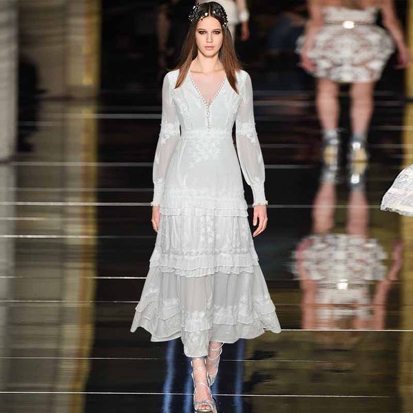v-neck lantern sleeves long sleeve water soluble flower stitching machine embroidery waist-controlled large hem long dress dress 2021 early, Black;gray
v-neck lantern sleeves long sleeve water soluble flower stitching machine embroidery waist-controlled large hem long dress dress 2021 early, Black;gray