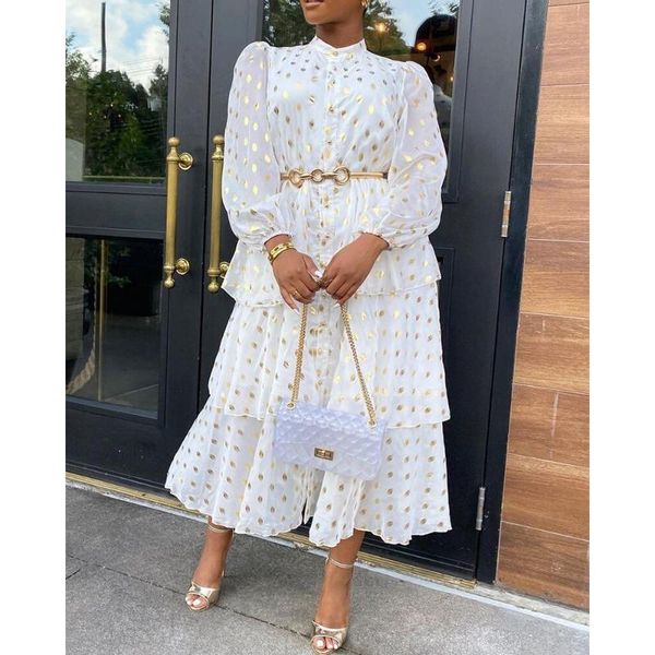 casual dresses fashion ruffled long chiffon white print women shirt dress sleeve loose waist elegant wear lady office party vestidos, Black;gray
casual dresses fashion ruffled long chiffon white print women shirt dress sleeve loose waist elegant wear lady office party vestidos, Black;gray