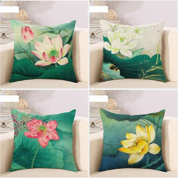 chinese style lotus cushion pillow sofa throw pillowcase decorate retro cotton linen cover capas de almofada home decor cushion/decorative
chinese style lotus cushion pillow sofa throw pillowcase decorate retro cotton linen cover capas de almofada home decor cushion/decorative