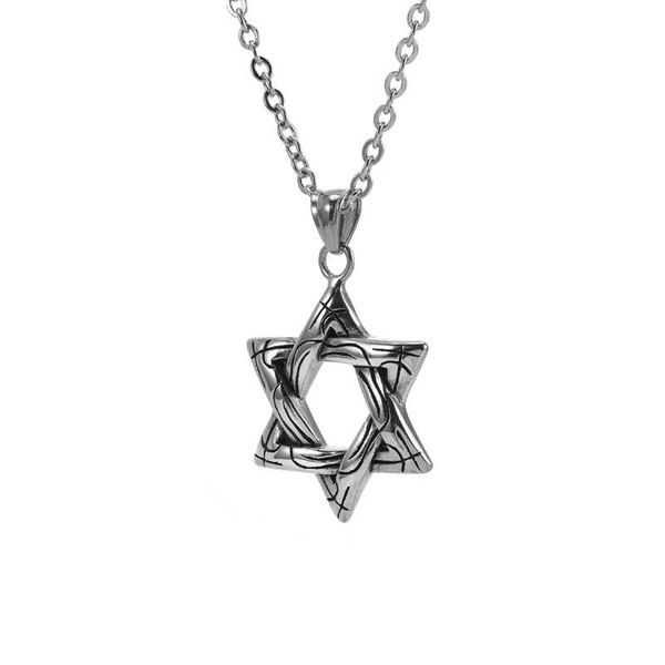 pendant necklaces potcet korea 2021 fashion trend stainless steel six pointed star necklace hip hop jewelry, Silver
pendant necklaces potcet korea 2021 fashion trend stainless steel six pointed star necklace hip hop jewelry, Silver