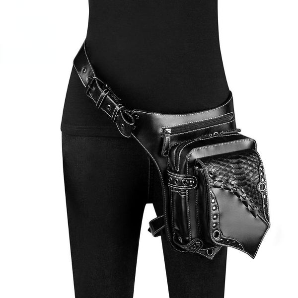 waist bags retro steam punk leather bag serpentine crossbody rock crocodile gothic rivet fanny packs fashion motorcycle leg
waist bags retro steam punk leather bag serpentine crossbody rock crocodile gothic rivet fanny packs fashion motorcycle leg
