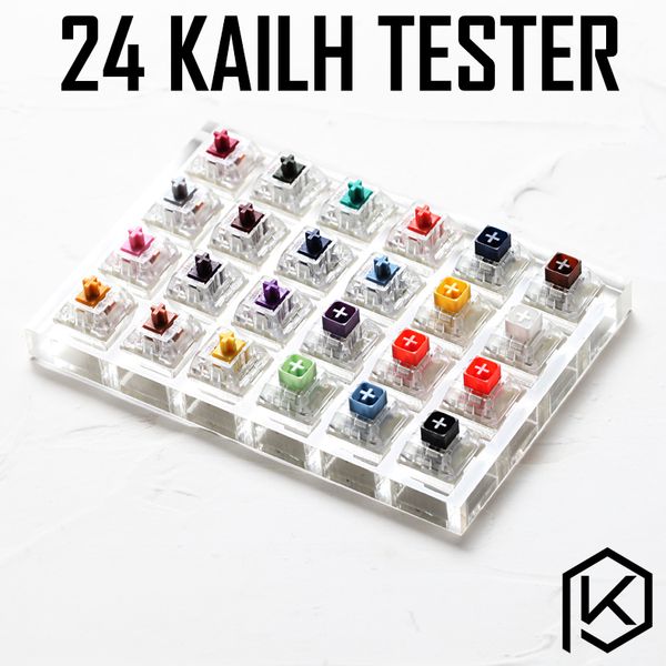 24 switch switches tester with acrylic base blank keycaps for mechanical keyboard kailh box heavy pro purple orange yellow gold
24 switch switches tester with acrylic base blank keycaps for mechanical keyboard kailh box heavy pro purple orange yellow gold