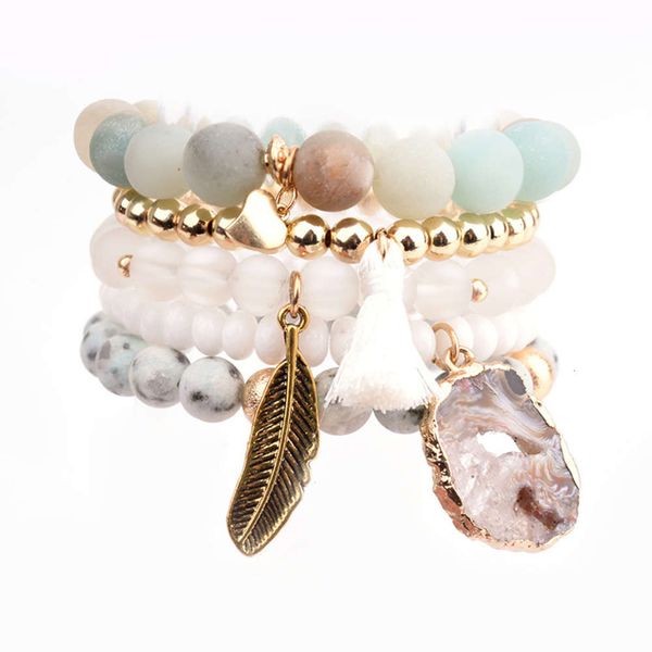 multi layer natural stone beaded set women's bohemian agate piece bracelet gold, Black
multi layer natural stone beaded set women's bohemian agate piece bracelet gold, Black