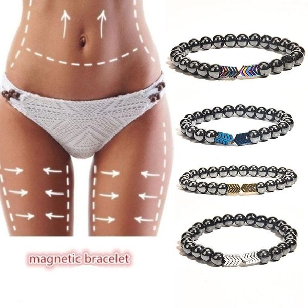 beaded, strands classic magnetic black gallstone slimming bracelet hematite geometry herapy health care beaded for women men
beaded, strands classic magnetic black gallstone slimming bracelet hematite geometry herapy health care beaded for women men