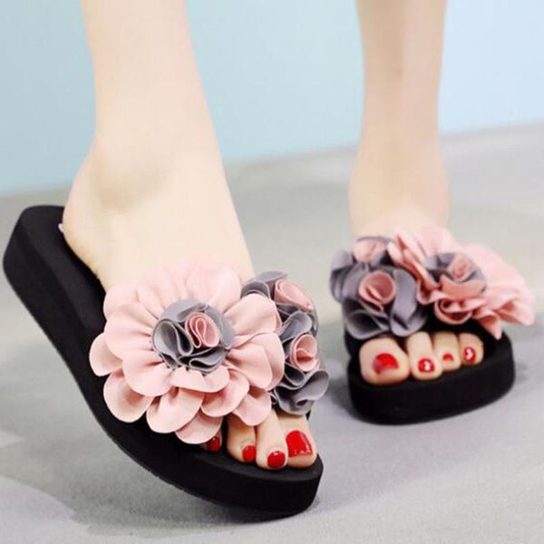 slippers womens fashion bohemian flower flat summer sandals non-slip beach shoes home casual platform women xx173, Black
slippers womens fashion bohemian flower flat summer sandals non-slip beach shoes home casual platform women xx173, Black
