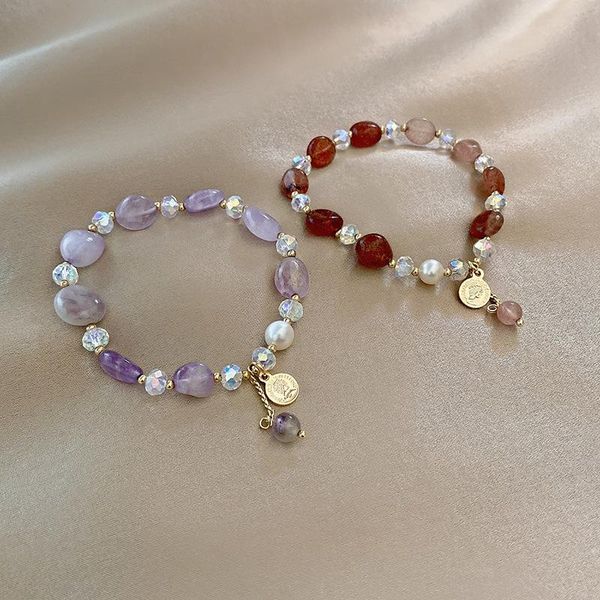 charm bracelets lovoacc sweet 2 styles purple red color crystal beaded for women ladies metallic round coin pendant, Golden;silver
charm bracelets lovoacc sweet 2 styles purple red color crystal beaded for women ladies metallic round coin pendant, Golden;silver