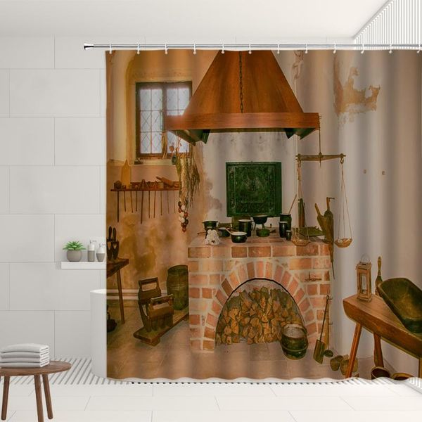 shower curtains retro fireplace pattern curtain set vintage style home decorations polyester background cloth bathroom screen with hooks
shower curtains retro fireplace pattern curtain set vintage style home decorations polyester background cloth bathroom screen with hooks