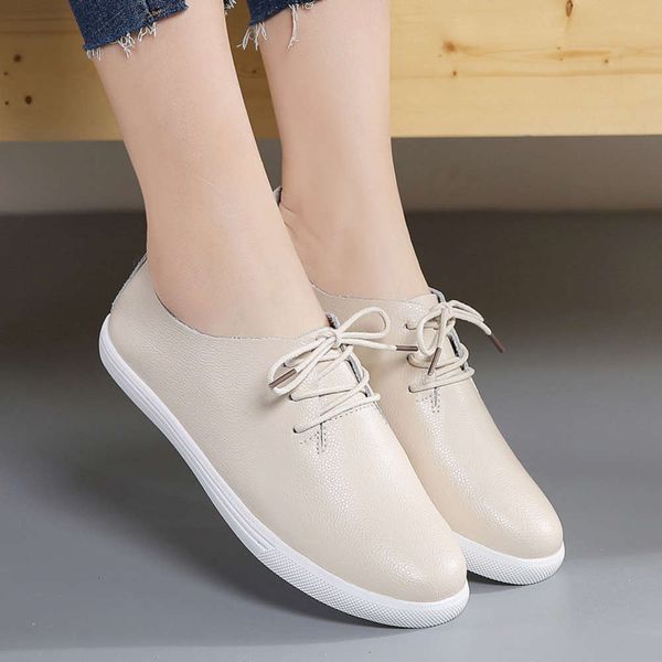 shoes 2021 new casual Casual lace up women's leather soft sole small white fashion single nurse student bean IOIO 1 EKLJ
shoes 2021 new casual Casual lace up women's leather soft sole small white fashion single nurse student bean IOIO 1 EKLJ
