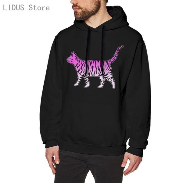 men's hoodies & sweatshirts pink house tiger cat hoodie harajuku creativity streetwear, Black
men's hoodies & sweatshirts pink house tiger cat hoodie harajuku creativity streetwear, Black