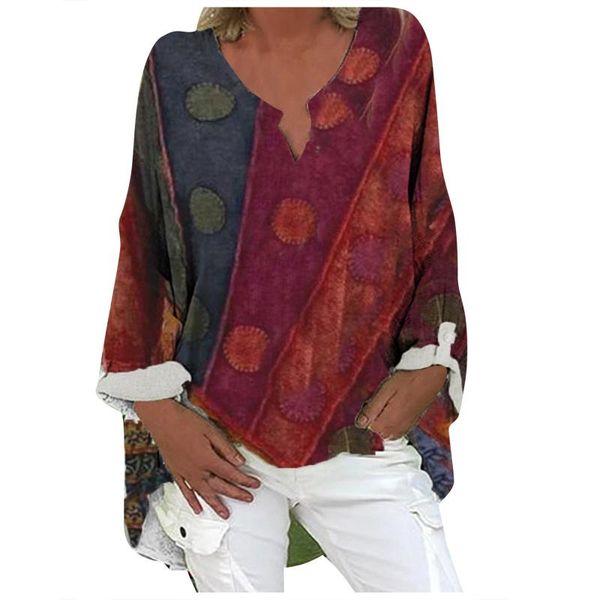 women's t-shirt vintage floral print long sleeve t shirt 2021 spring fashion v neck pullover ladies casual plus size streetwear blusa, White
women's t-shirt vintage floral print long sleeve t shirt 2021 spring fashion v neck pullover ladies casual plus size streetwear blusa, White